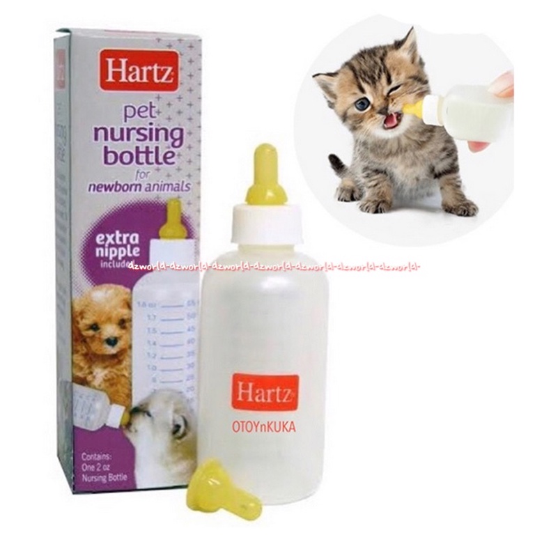 Hartz Pet Nursing Bottle Newborn Extra Nipple Botol Susu Anak Kucing Harts Hart Hertz