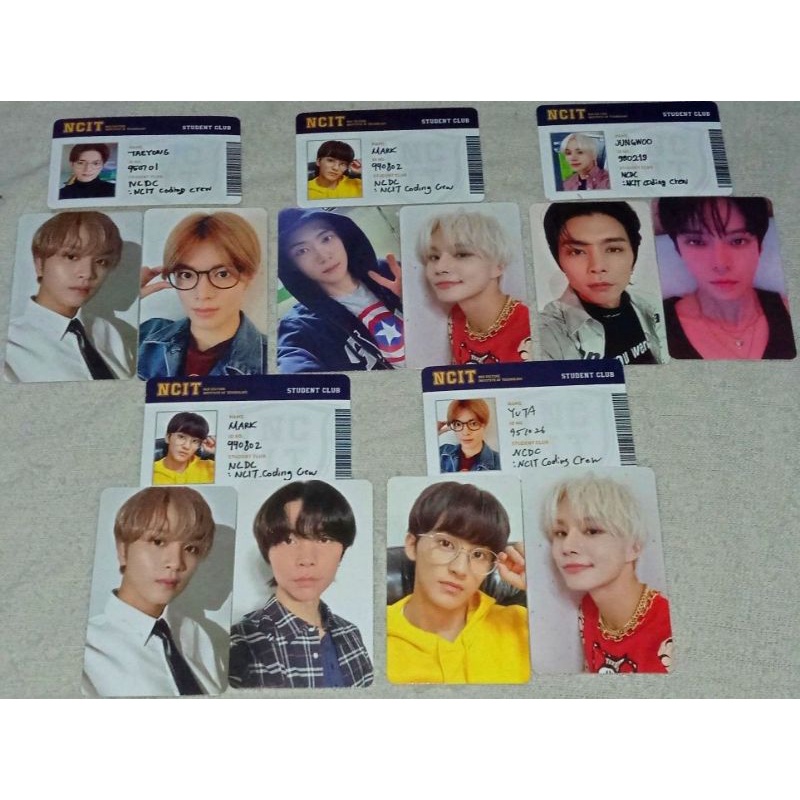 PC ID CARD STUDENT PHOTOPACK MD NCIT NIGHT DAY Jaehyun Mark Haechan Taeyong Doyoung Jungwoo Johnny Y