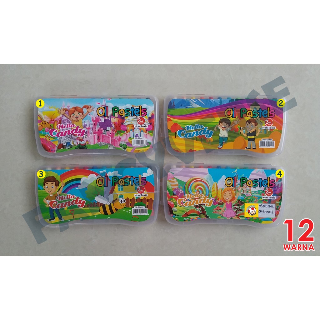 

Crayon 12 Warna Squeezy OP-SQ0417 / Oil Pastel Krayon