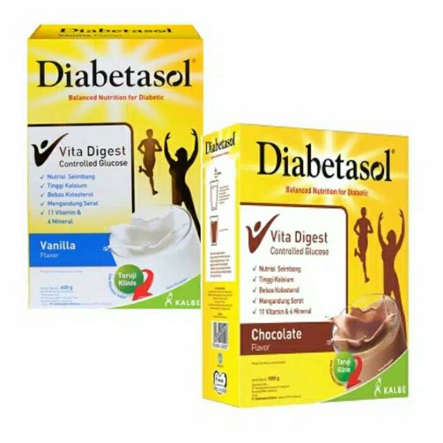 Jual Diabetasol Susu Vanilla Vanila Chocolate Coklat Kg Shopee