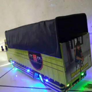  Miniatur  Truk  Hino  500 Engkal Remot Control Variasi Terpal 