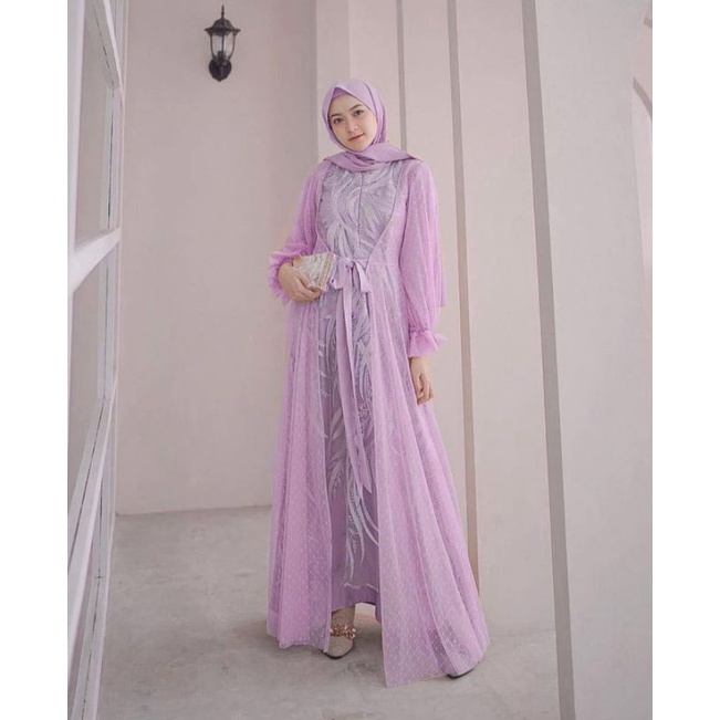 Busana Muslim wanita terbaru Gamis Terbaru / Gamis mewah / Fashion muslim terbaru / Baju gamis / gam