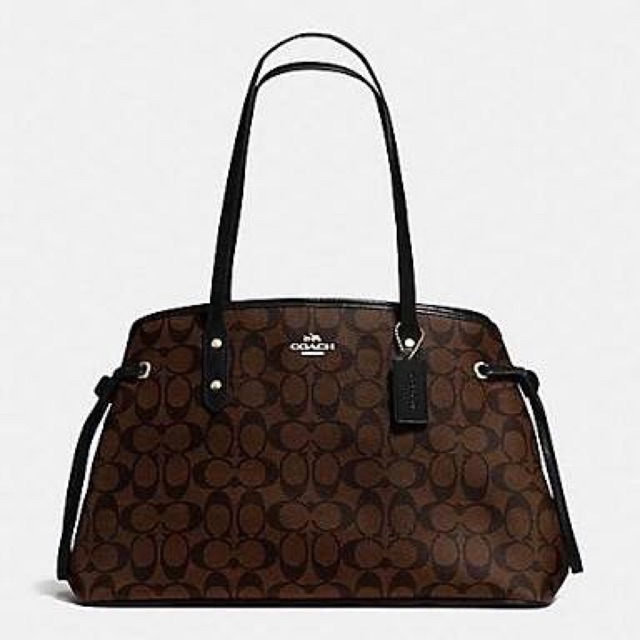 Coach F57842 Drawstring Carryall Signature Mahogany