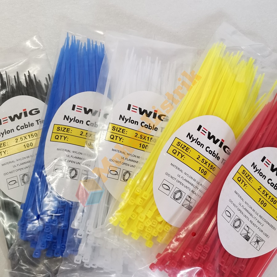 Kabel Tie Tis 15cm Cable Ties 2.5x150 mm Dasi Tali Serut Sabuk Ikat