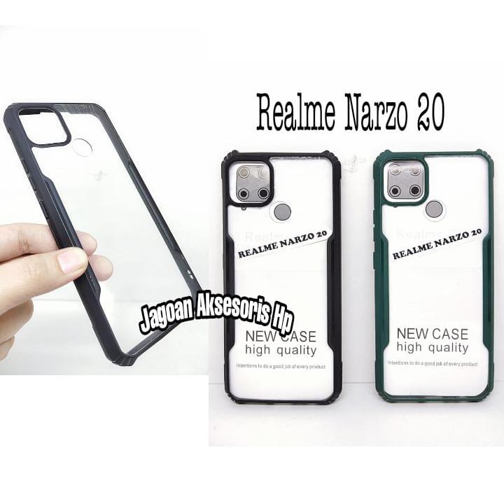 Anti Shocking Realme Narzo 30A C55 Hardcase Realme Narzo 20 List Hitam Acrylic Case