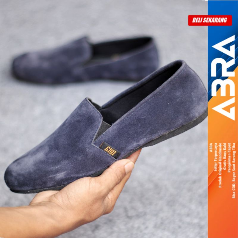 CORD Sepatu Slip On Casual Kulit Pu Kasual Slop Anti Slip Semi Formal Kerja Kondangan kuliah Gaya Keren Original Murah Pria/Cowok