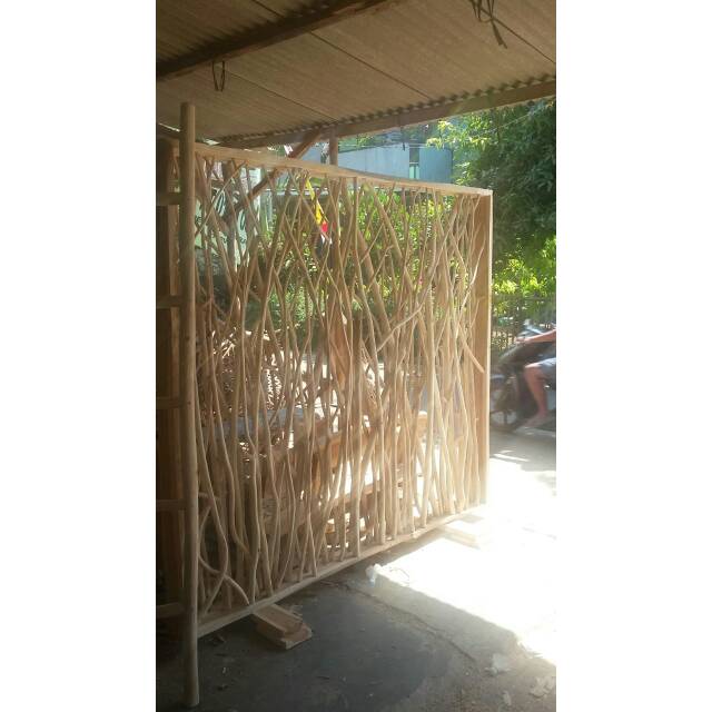 Sketsel Unik Batang Jati Jepara - Partisi - Pembatas Ruangan Jepara