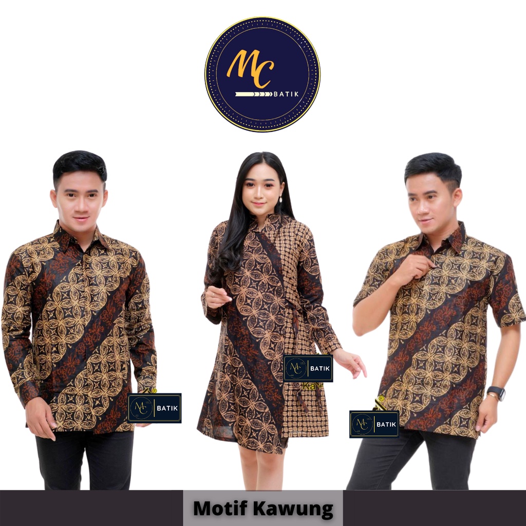 Baju Batik Couple Batik Couple Lawasan Coklatan Ready Seragam