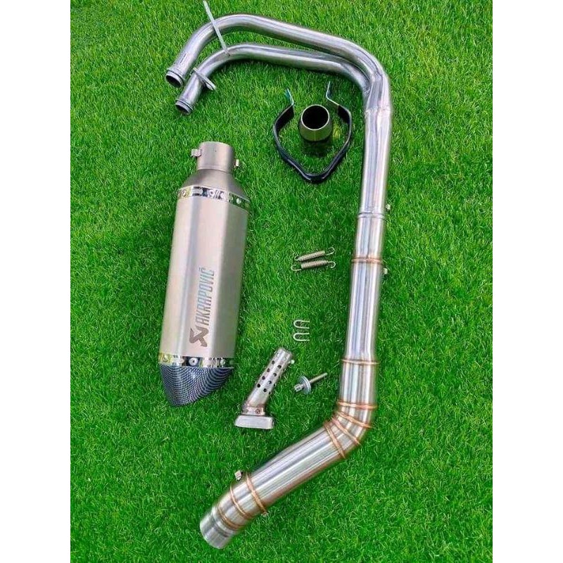 knalpot racing akrapofic import taiwan fulsystem ninja 250/cbr 250rr/r25/mt 25/ninja rr mono