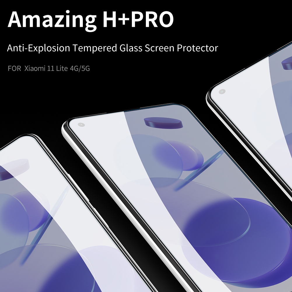 Tempered Glass XIAOMI 11 Lite 4G 5G Nillkin Amazing H+ Pro