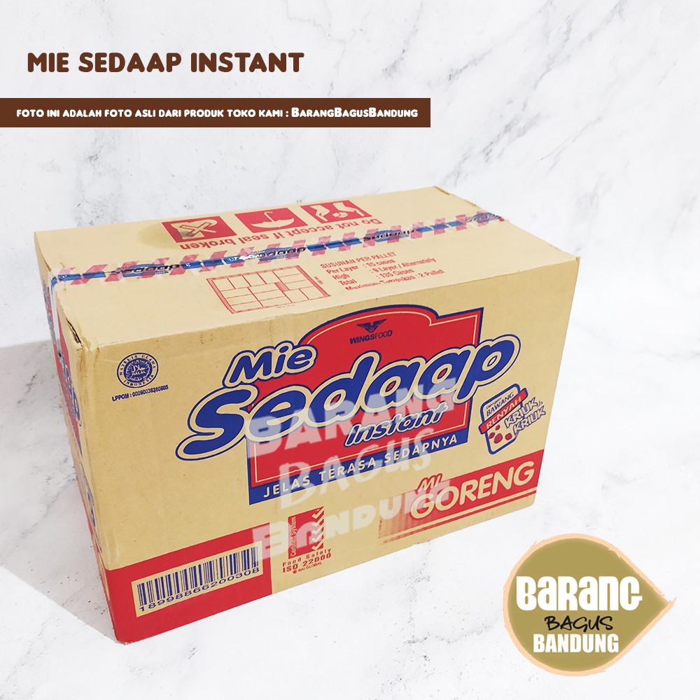Mie Sedap Goreng. Mie Instant. Satu Dus