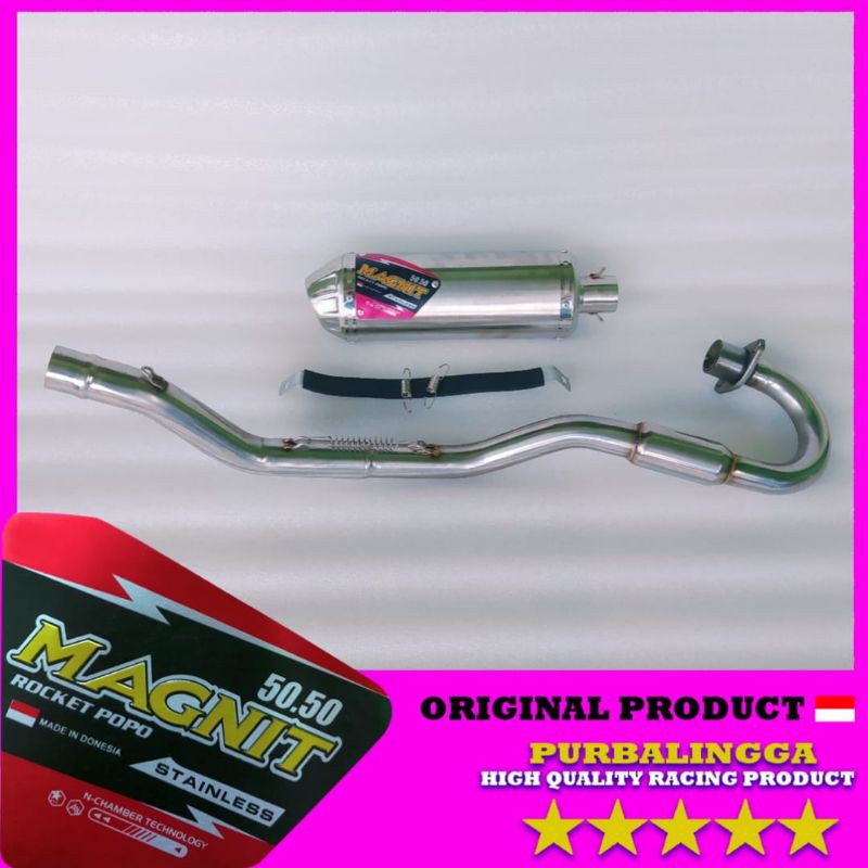 Knalpot racing Honda Tiger Megapro gl modif trail chasis klx leheran bending stainless