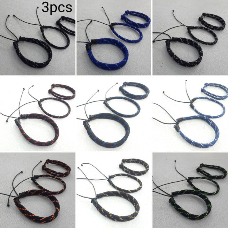 Gelang Prusik 3mm simple dapat 3 biji