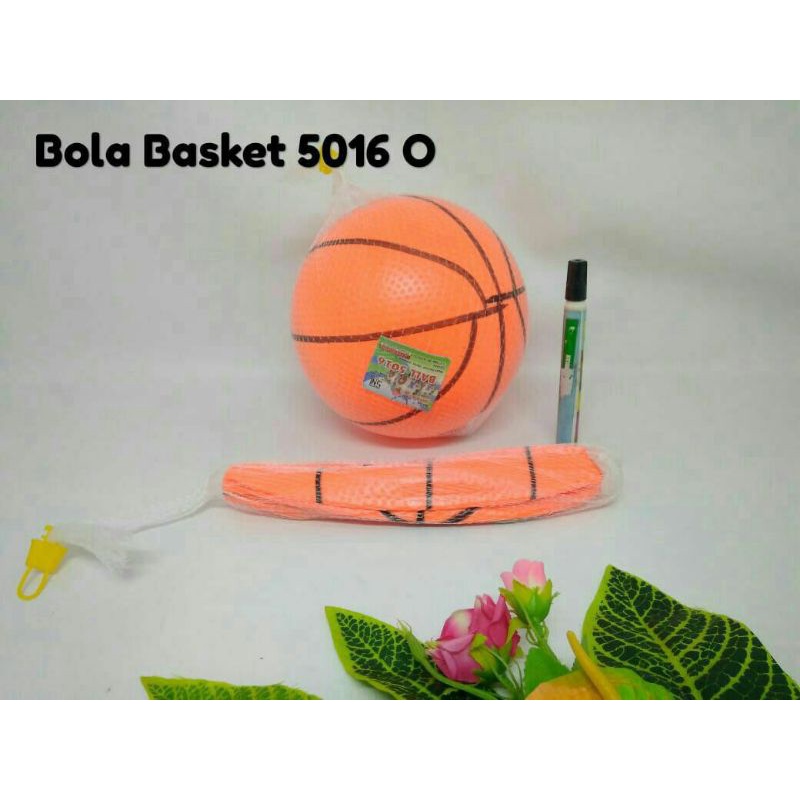 Mainan Anak Edufun Bola Karet Duri, Basket dan Motif Gratis Pentil Pompa