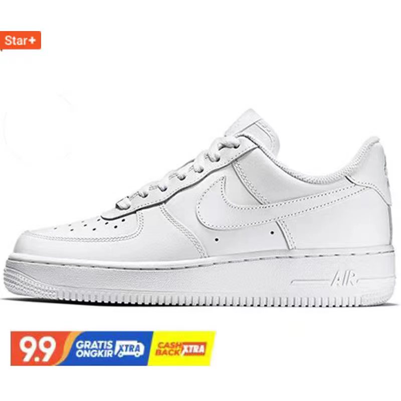 sneakers nike air force 1 shadow triple white   full white 100  original