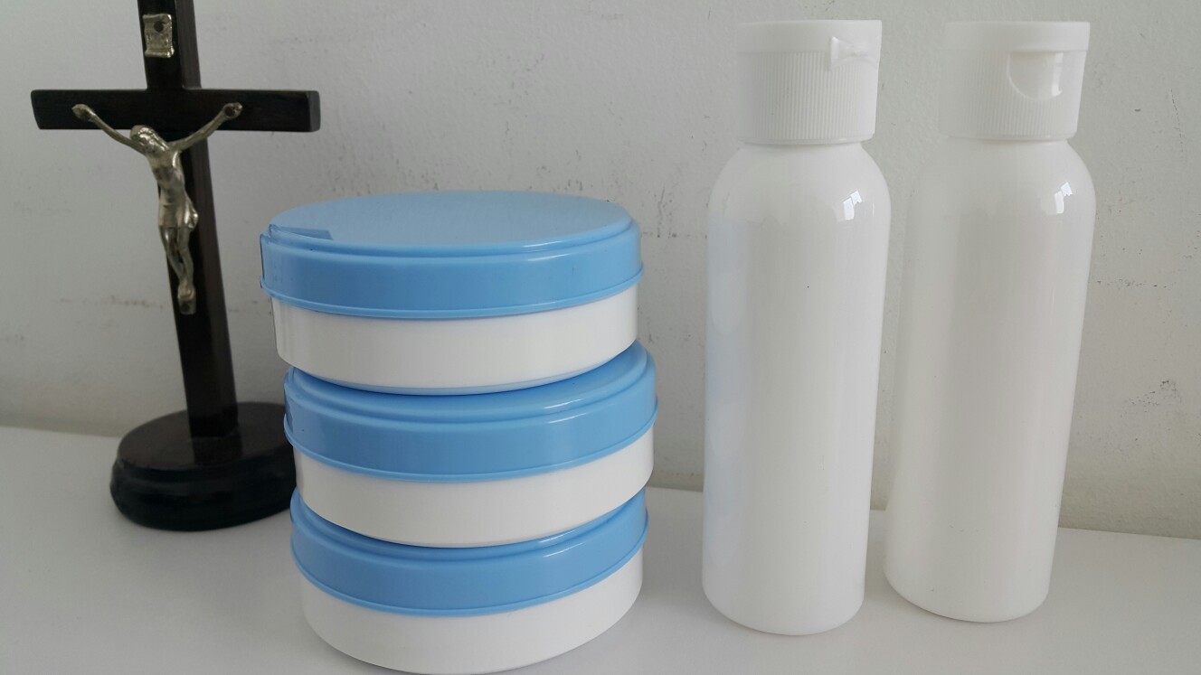 Botol Fliptop 100 Ml / Botol Pet 100 Ml Putih Tutup Fliptop Putih