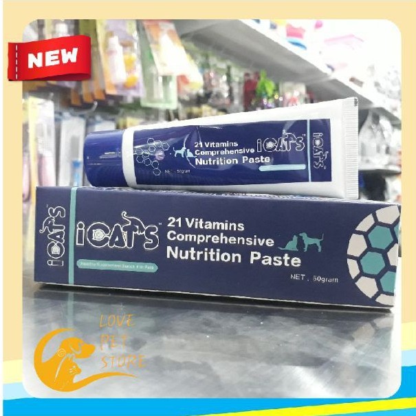 icats nutrition paste 50gr - multivitamin vitamin kucing