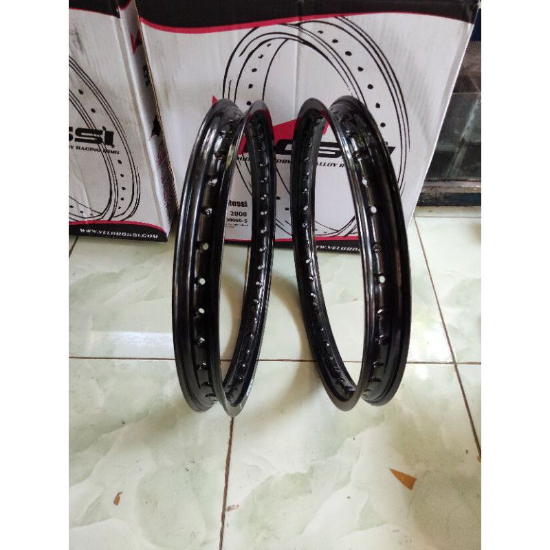 velg ring Rossi hitam glossy 17x140/140