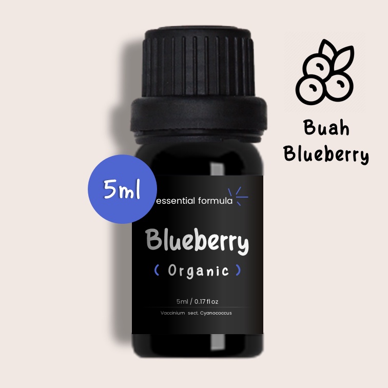 5ml Organic Blueberry Essential Oil Buah Blueberry Murni 100%