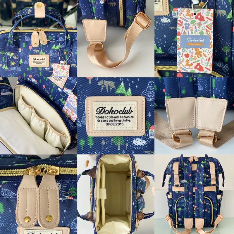 11.11 BIG SALE !! DIAPER BAG / TAS BAYI DOKOCLUB DIAPERBAG (INC POUCH PORTABLE)