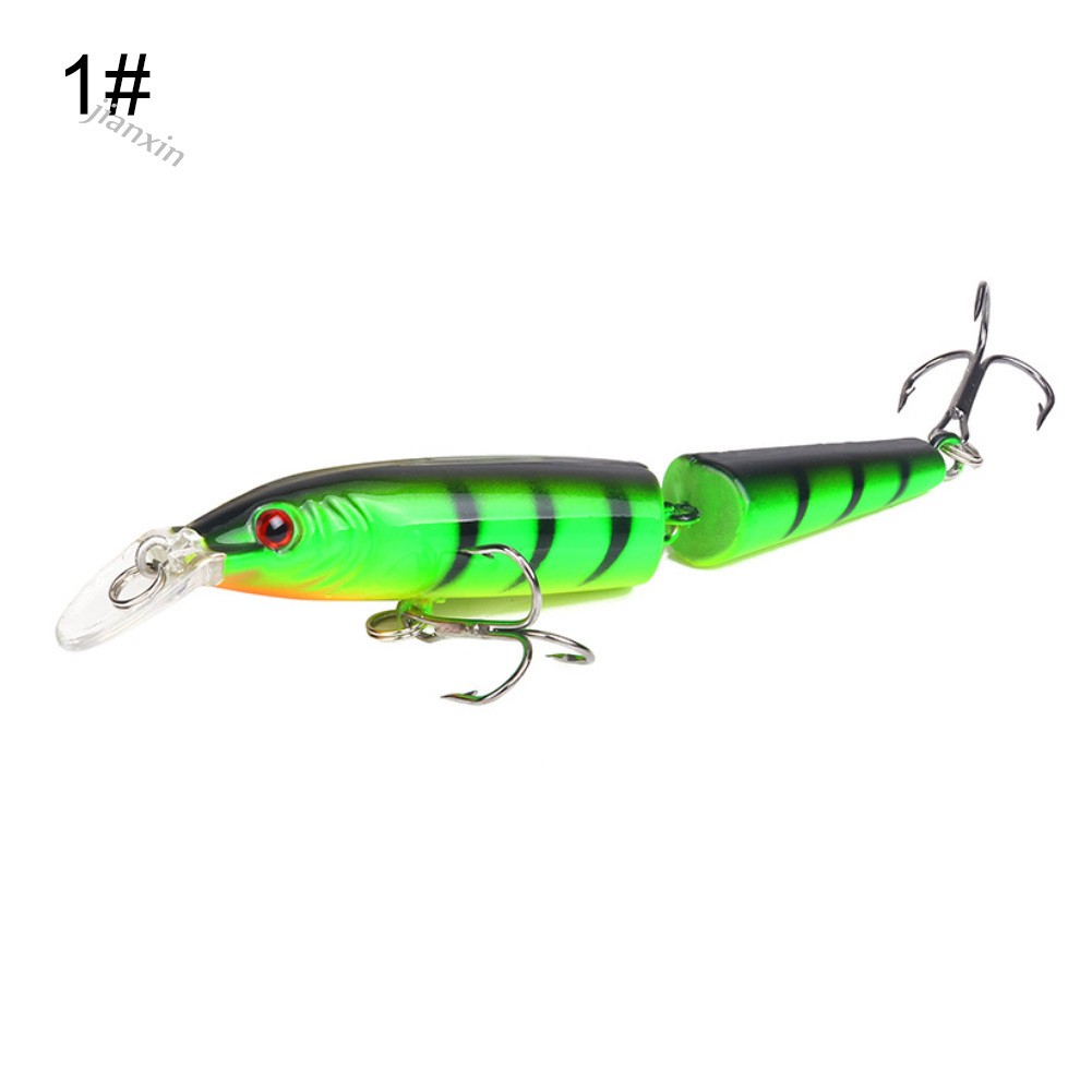 [Jianxin] 10.5cm Umpan Pancing Bentuk Ikan Neon 2 Bagian