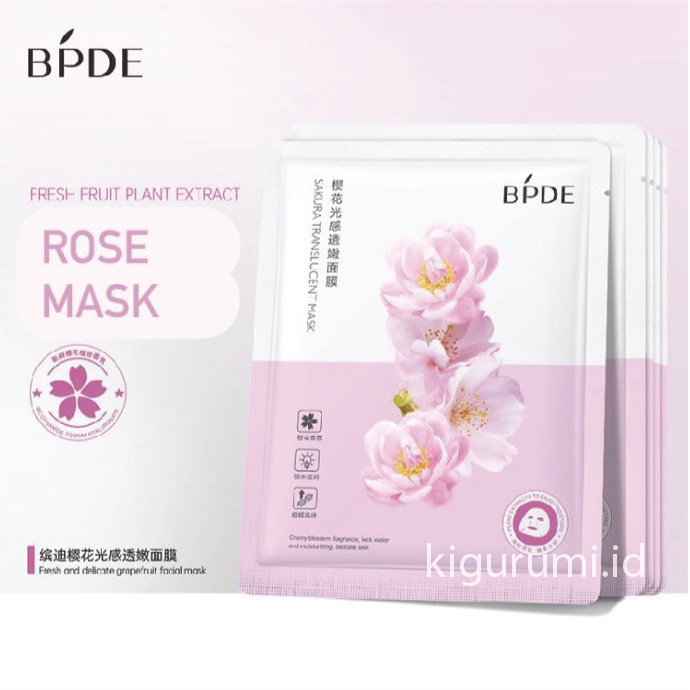 BPDE Natural Facial Sheet Mask Masker Wajah Masker Buah EM036