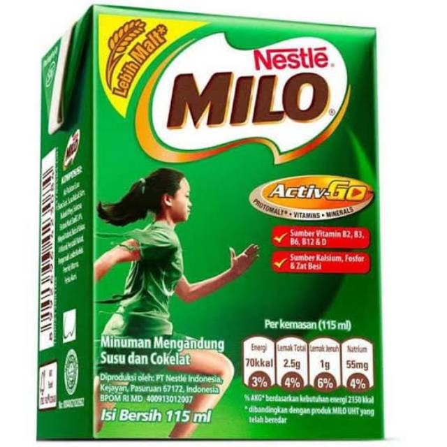 

Milo Active Go Susu UHT 110ml