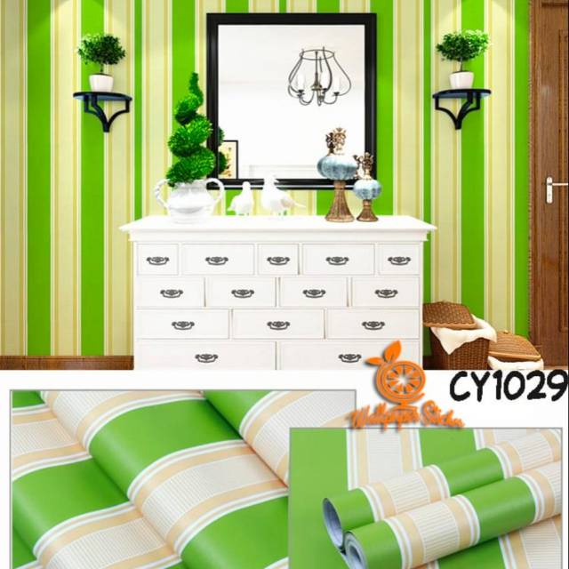 Wallpaper Stiker Dinding Sudah Ada LEM Tinggal Tempel 45cmX10m motif kayu motif bunga motif salur motif batu alam motif karakter