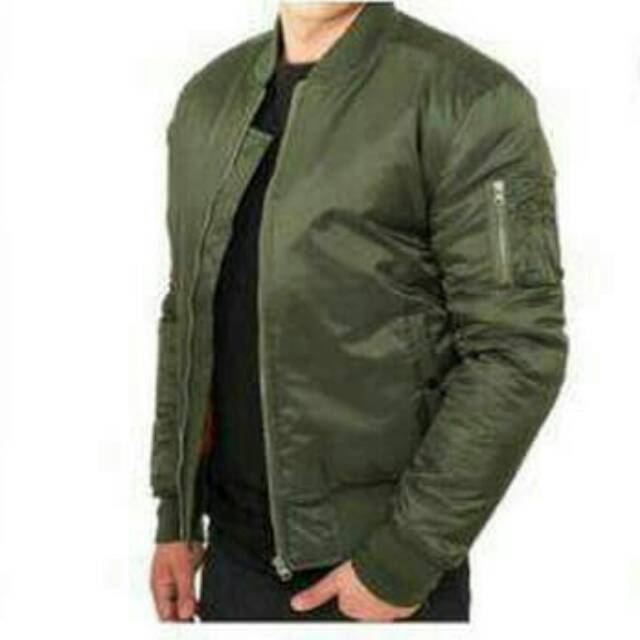 JAKET BOMBER HIJAU ARMY/JAKET PILOT