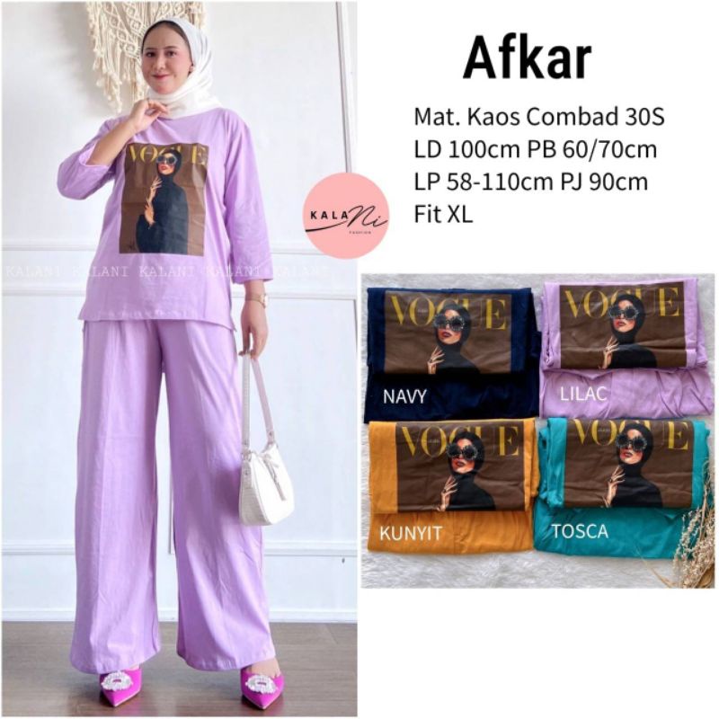 TERBARU GAMIS AFKAR SET BY KALANI