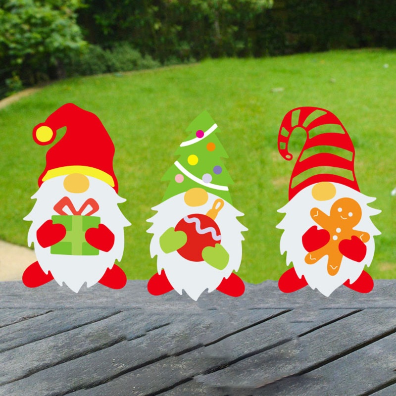 Zzz Cetakan Stensil Cutting Dies Motif Gnome Natal Untuk Scrapbook / Craft Handmade DIY