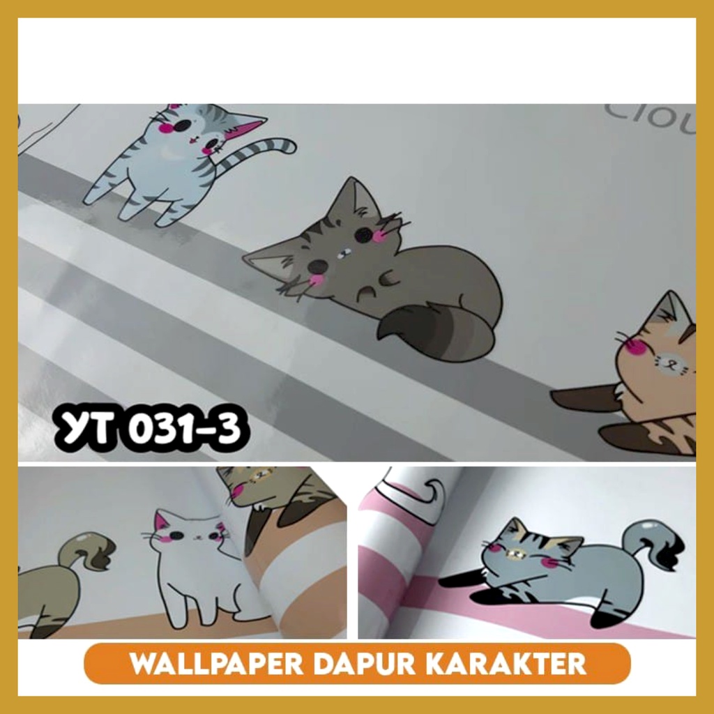 Stiker Dapur Anti Air Anti Minyak Stiker Dapur Motif Karakter Ukuran 60CMx1M GOSHOP88