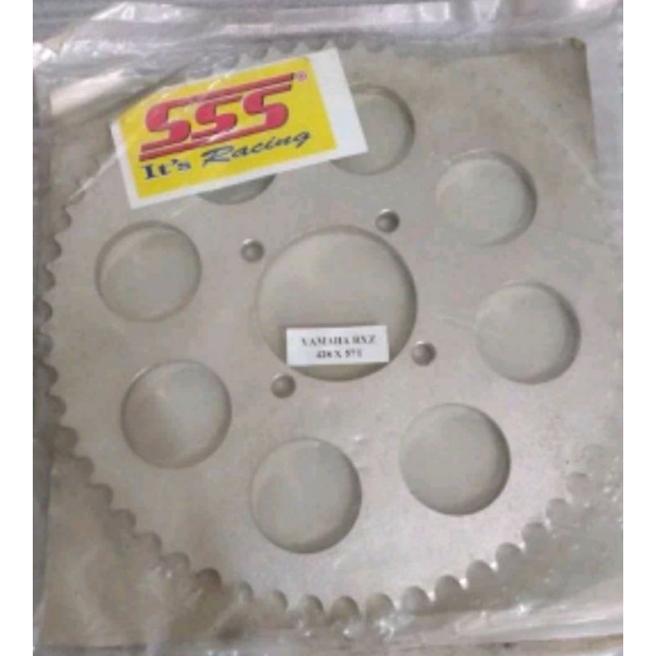 gear belakang sss 428 ukuran 57 rxz rx king jupiter z jupiter mx vega fiz r