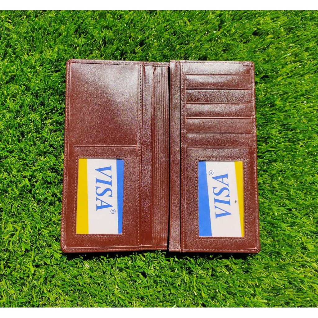 Dompet Pria Kulit Asli 100% Long Jump Model Panjang