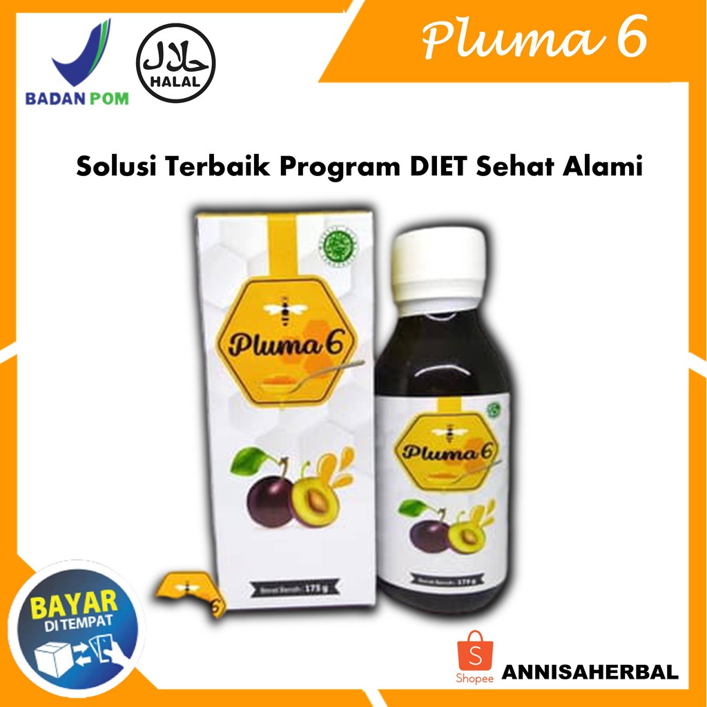 Obat diet ampuh terjamin/Obat Diet Herbal/Terlaris pelangsing tubuh manjur PLUMA 6