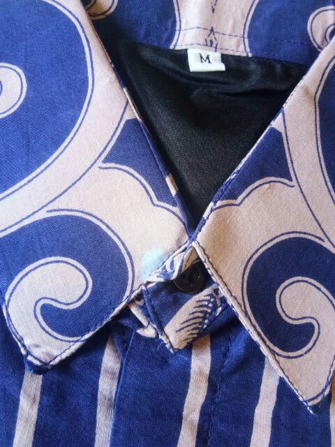 Kamandanu Blue Kemeja Batik Pria Lengan Pendek Batik Pria Lengan Pendek Kemeja Batik Pria By Anjani