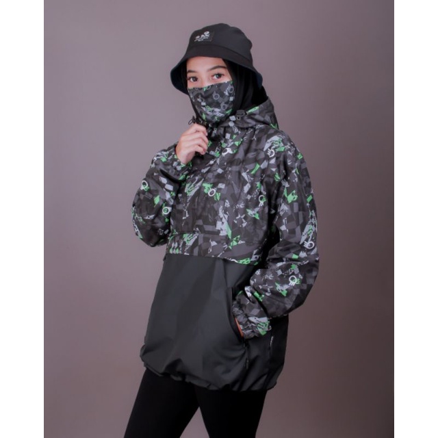 GRATIS MASKER JAKET CAGOULE PRIA UNISEX SUBLIME FULL PRINTING - JAKET WATERPROOF GUNUNG ANTI AIR