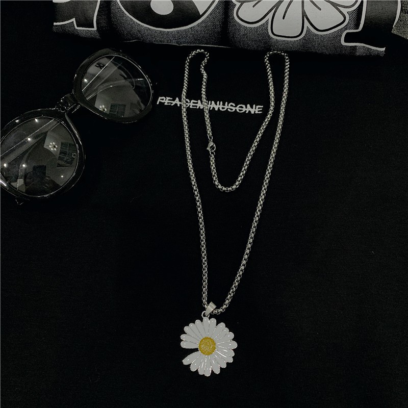 Fashion Daisy Rumbai Kalung Kecil Daisy Gelang Korea Kecil Segar Pasangan Kalung Trend Gelang L25