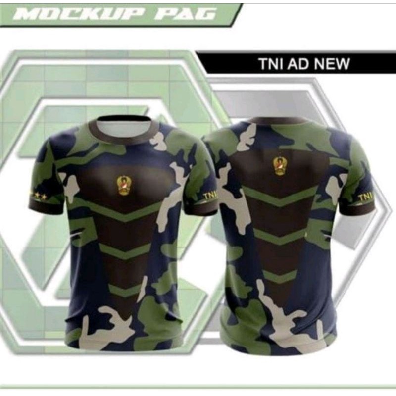 kaos jersey tni ad model jatah kasad 003 fullprint premium