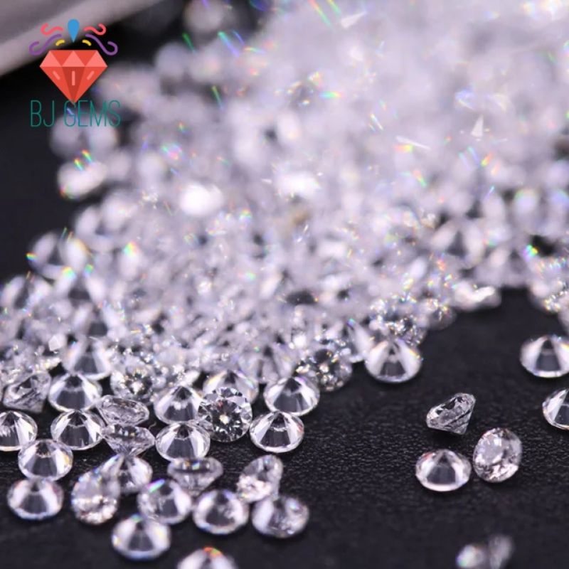 3pcs 3MM - 4MM permata Tabur cubic zirconia kecil