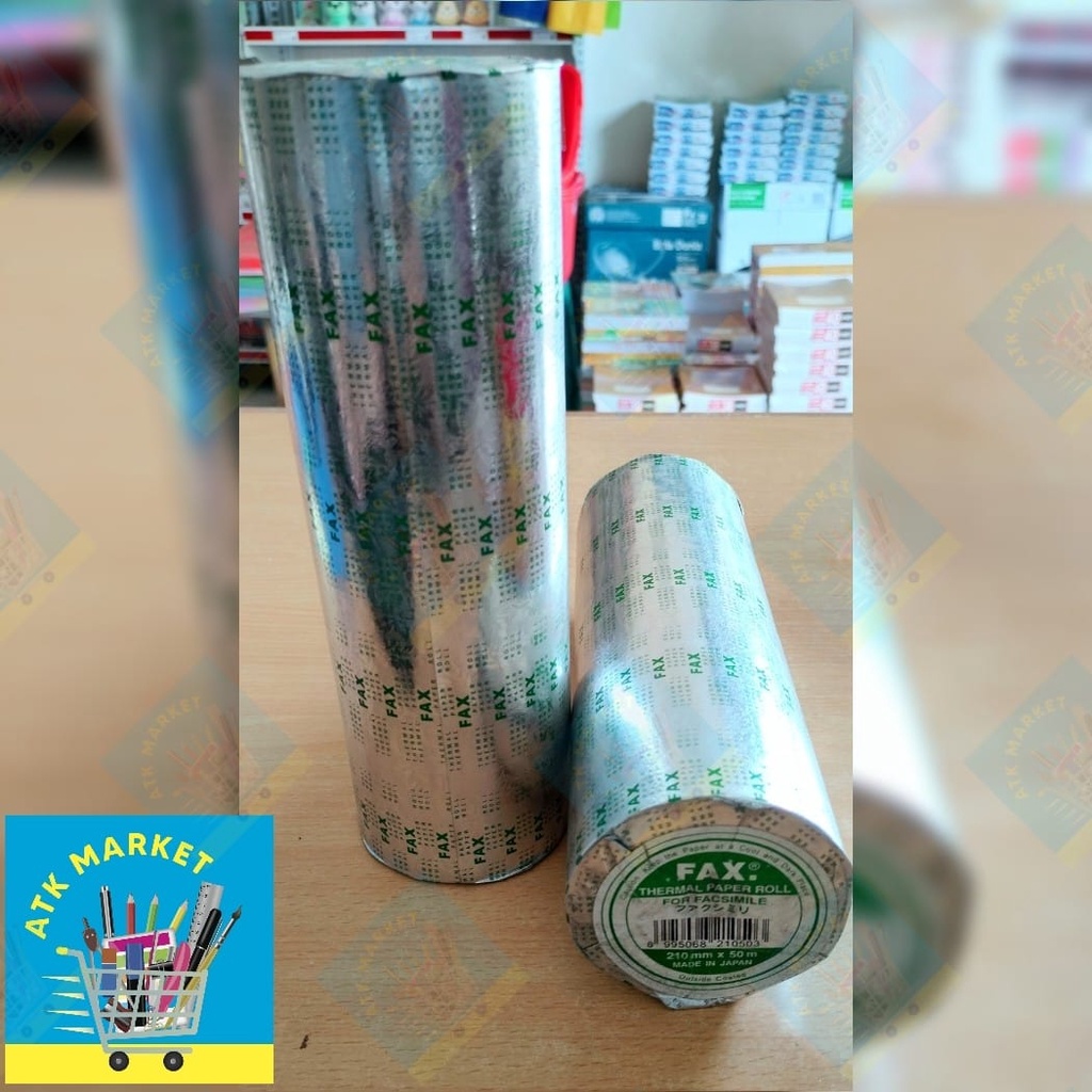 

FAX ® kertas thermal / Kertas Termal FAX Facimile 210x50M made in Japan