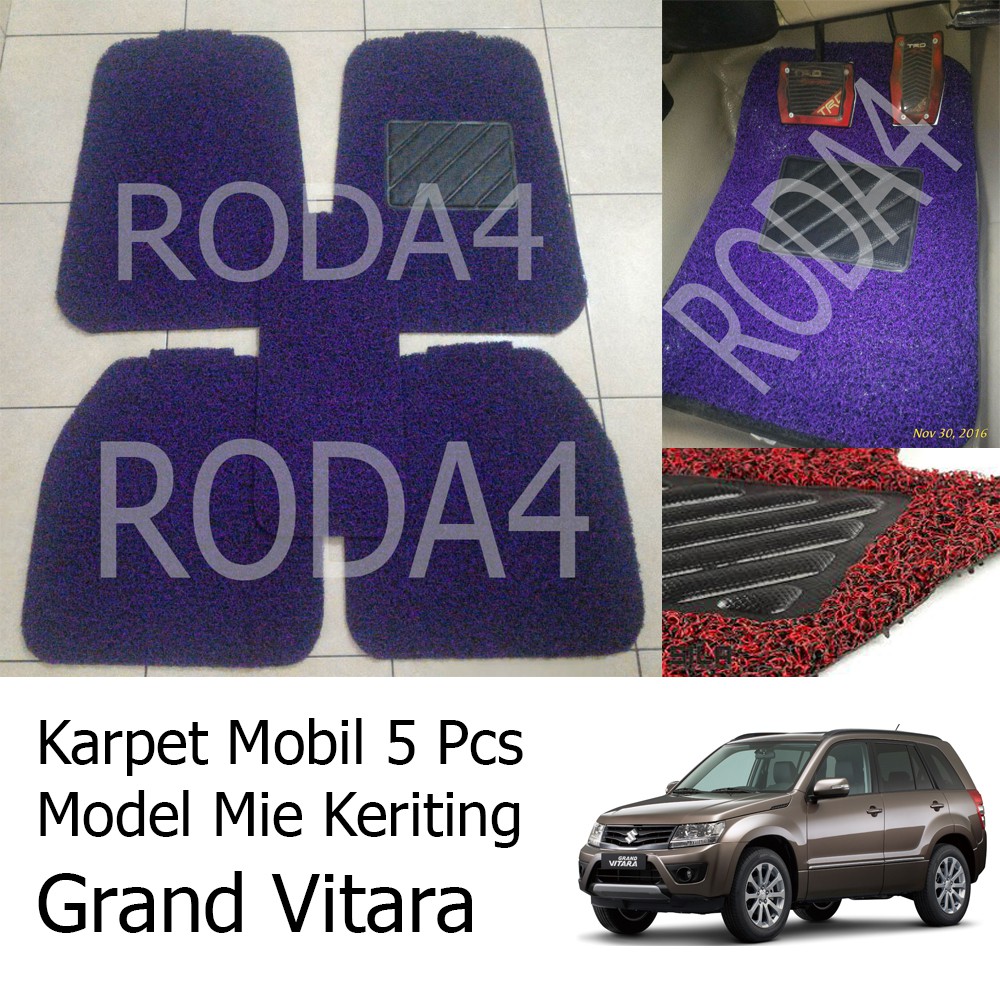 Karpet Mobil / Car Carpet / Floor Mats Universal Model Mie Keriting Grand Vitara