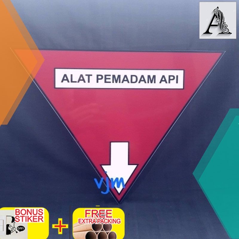 

Grosir sign label alat pemadam kebakaran plat rambu APAR acrylic/akrilik