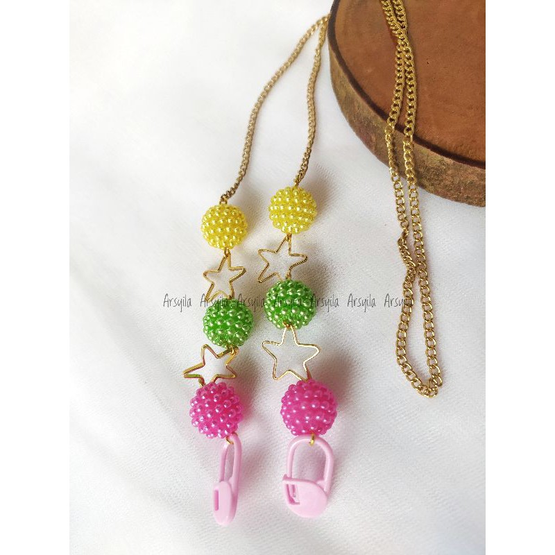 (Ready Stock) Strap Masker Lanyard Kalung Korea Kacamata Rantai Gantung Idola Korea Aksesoris