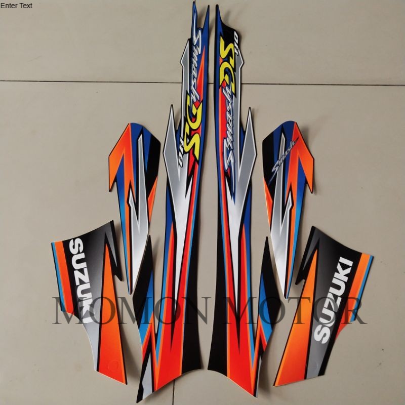 Sticker striping suzuki smash 110 ds 2003 2004 2005 hitam