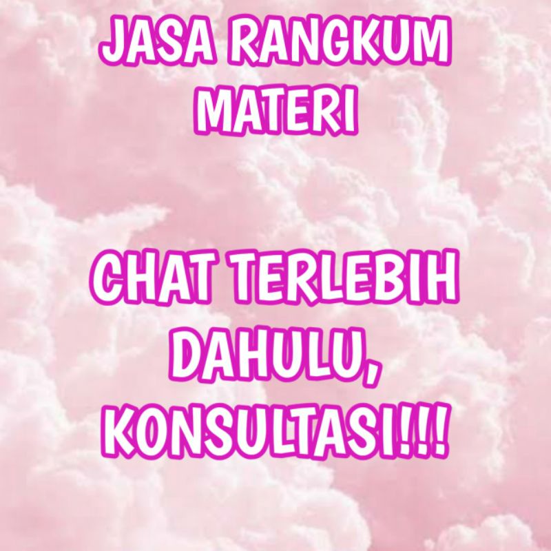 

JASA RANGKUM MATERI