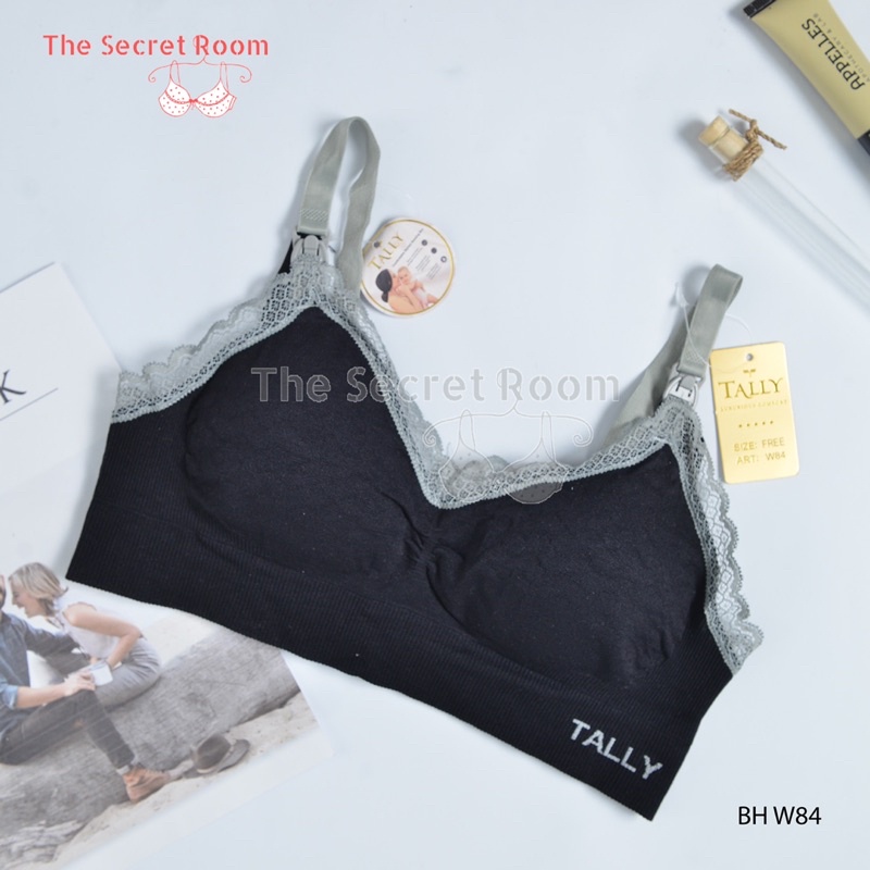 TALLY BRA BH MENYUSUI W84 I FREE SIZE I ADA BUSA I TANPA KAWAT I BAHAN RAJUT HALUS-3