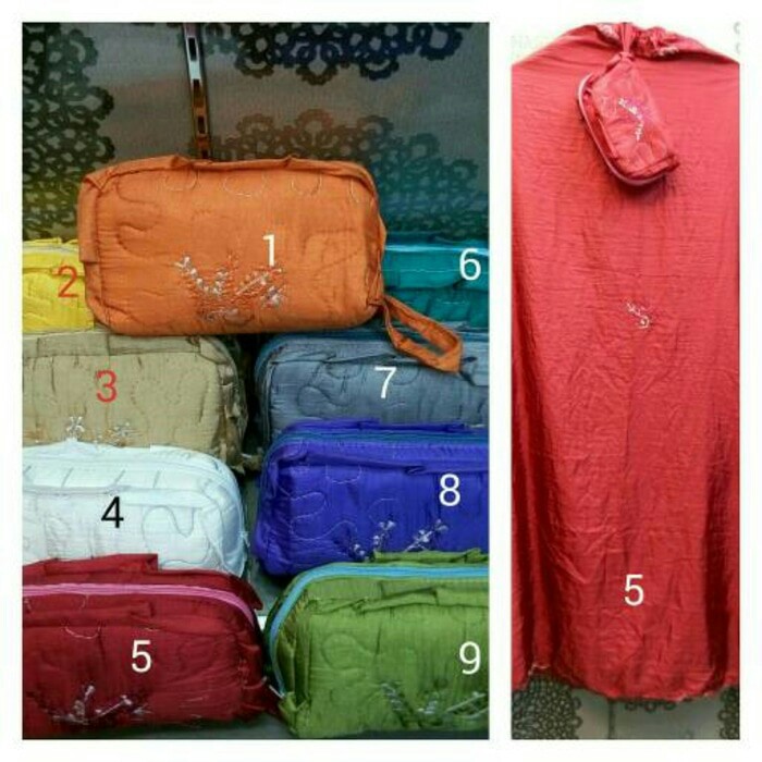 Mukena Parasut Dompet Warna Random