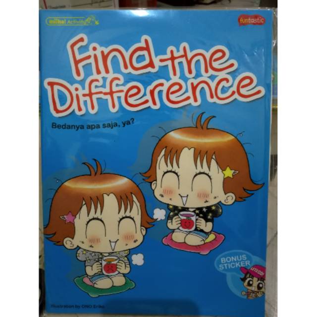 Buku anak aktivitas Miiko Find The Difference