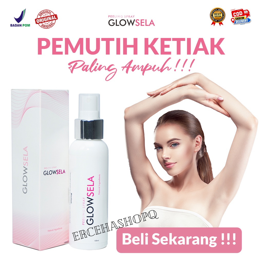 Glowsela pemutih ketiak selangkangan kulit belang perontok daki 100ml ORIGINAL BPOM